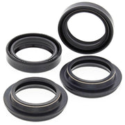 All Balls Fork Oil Seal/ Dust Seal Kit For Kawasaki EL 250 1988-1994 - Black