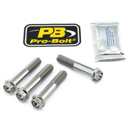 Pro Bolt Titanium Brake Caliper Mount Kit For Aprilia Caponord 1200 ABS 2013-2016 Front - Silver