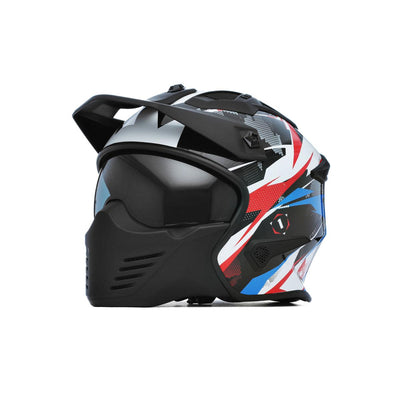 Spada Storm Gloss White Red Blue Helmet