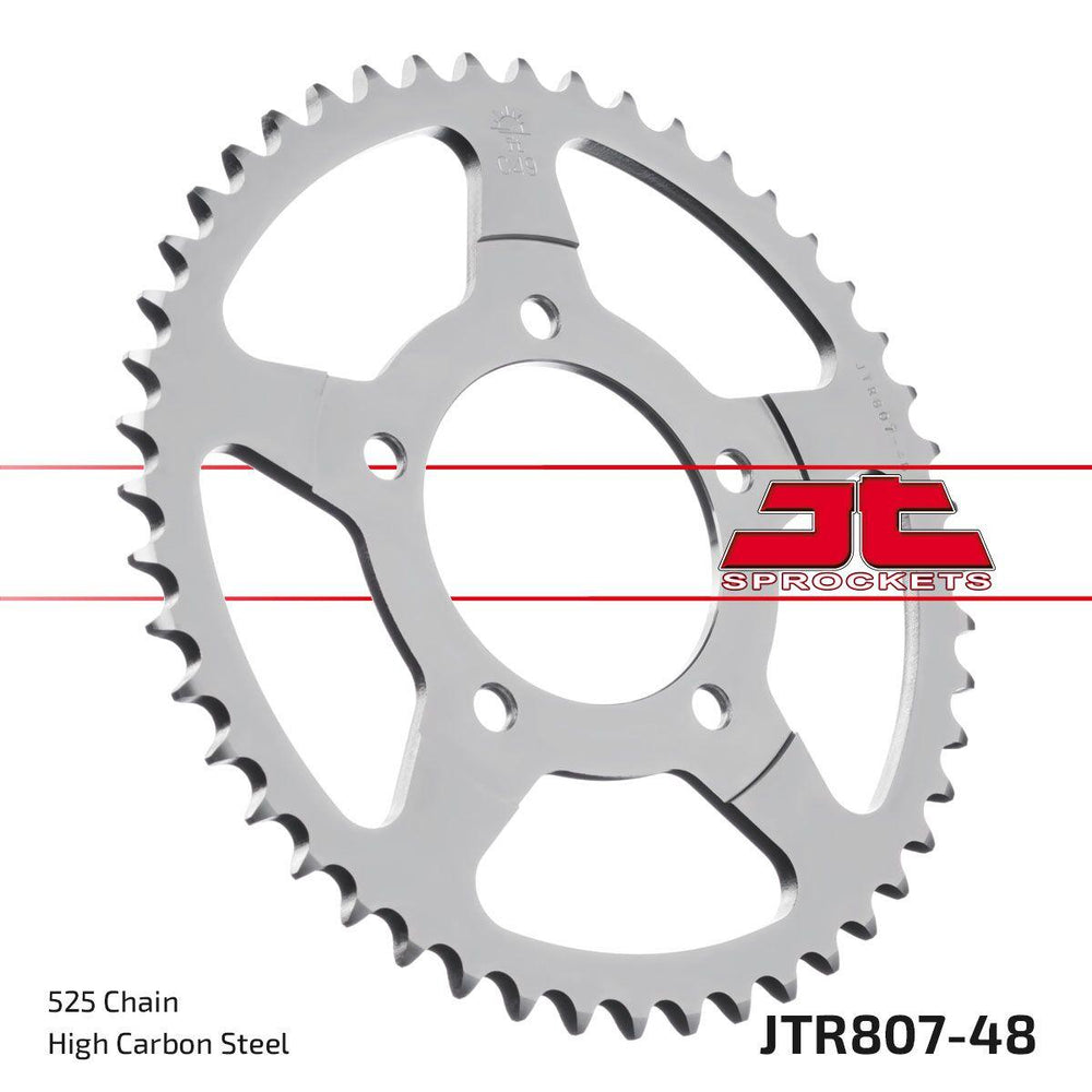 JT Induction Hardened Sprocket For Suzuki GSF 400 1991-1994 Rear 48T - Black/Zinc
