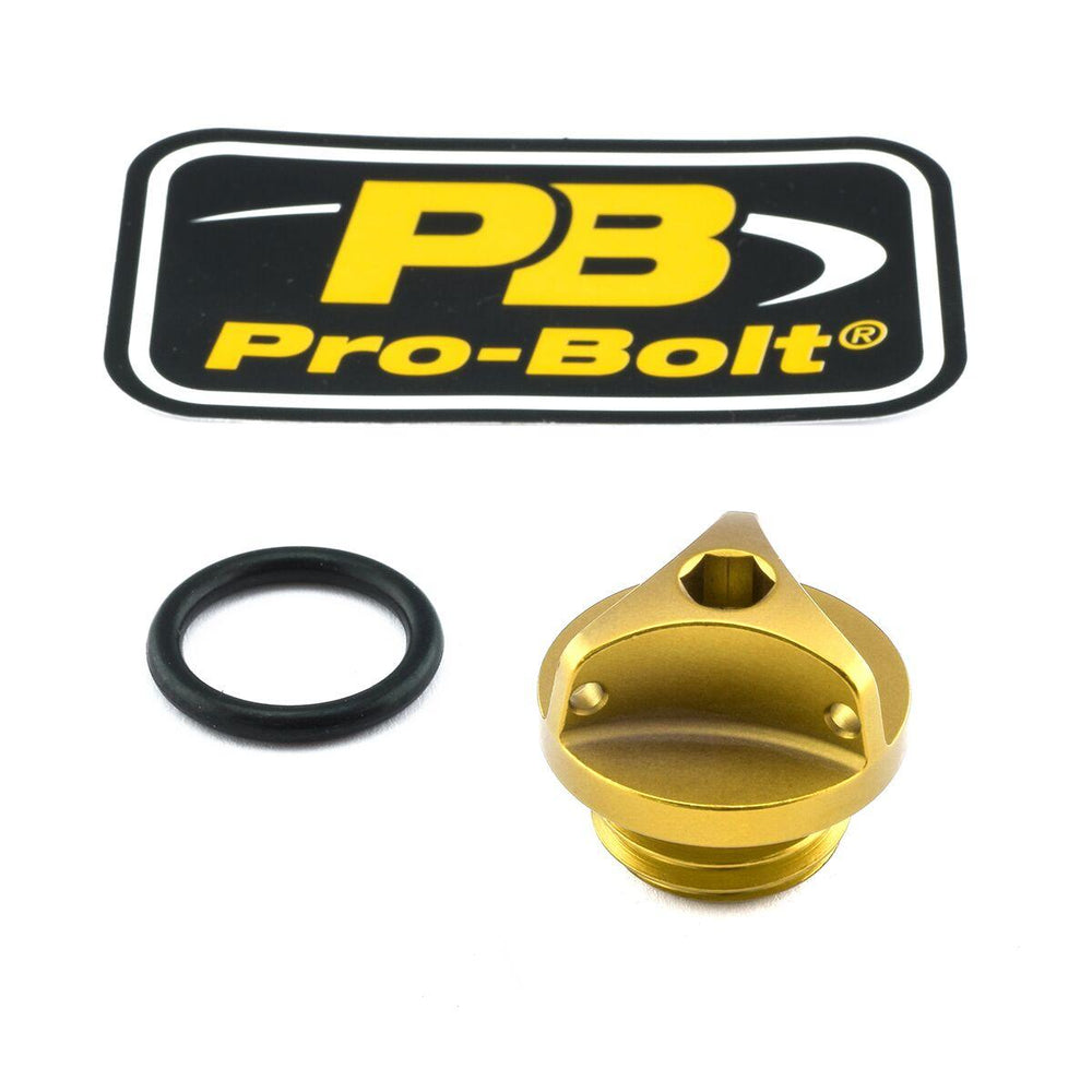 Pro Bolt Aluminium Oil Filler Caps For Ducati 848 2008-2010 - Yellow