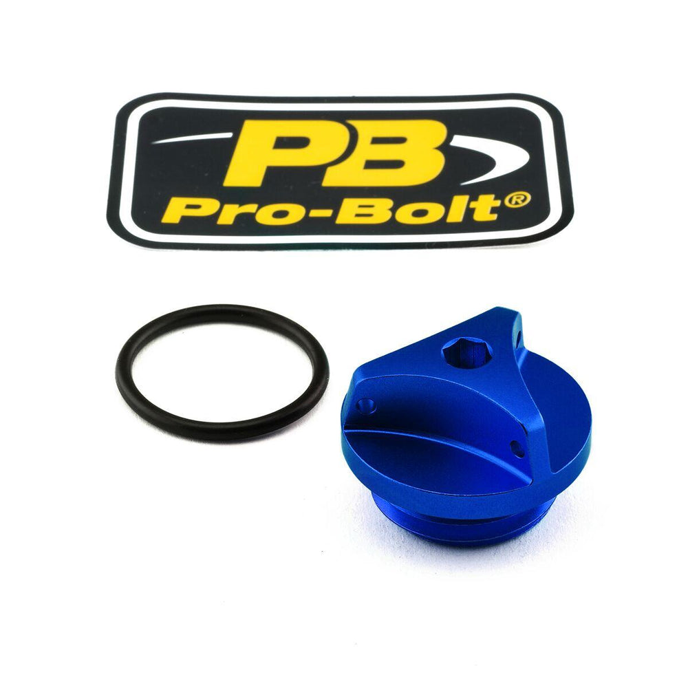 Pro Bolt Aluminium Oil Filler Caps For Yamaha BT 1100 2002-2006 - Blue