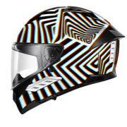Spada Outcast Full Face Motorcycle Helmet - Matt Dazzle Wrap