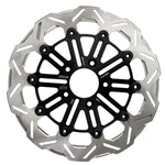 SBS Kodlin Brake Disc For Harley Davidson FLDE 1750 2018-2020 - Black/Silver Front