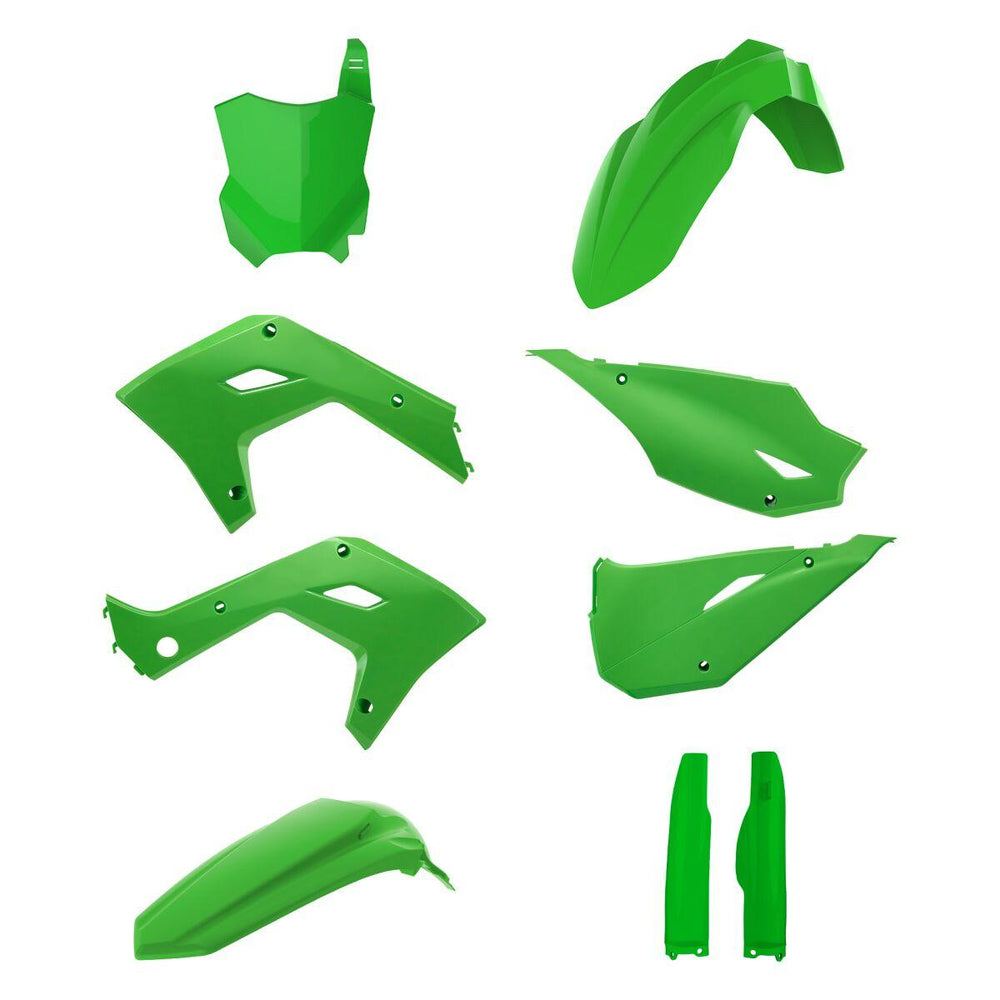 Polisport Restyle Plastics Kit For Kawasaki KX125 2003-2008 - Green