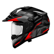 Shoei Hornet ADV 06 Invigorate TC-1 Adventure Motorcycle Helmet - Black/Red