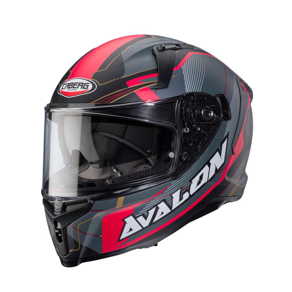 caberg avalon helmet Caberg Avalon X Optic Matt Black Grey Red Helmet – Ghostbikes