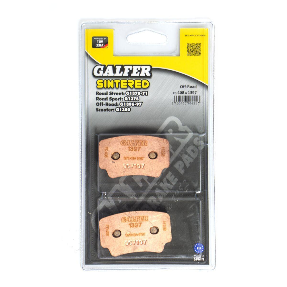 Galfer HH Sintered ATV Brake Pads For KTM SX450 ATV 2008-2012 - Rear