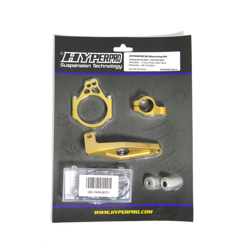 Hyperpro Steering Damper Mounting Kit For Yamaha MT-09 2021-2023 - Gold