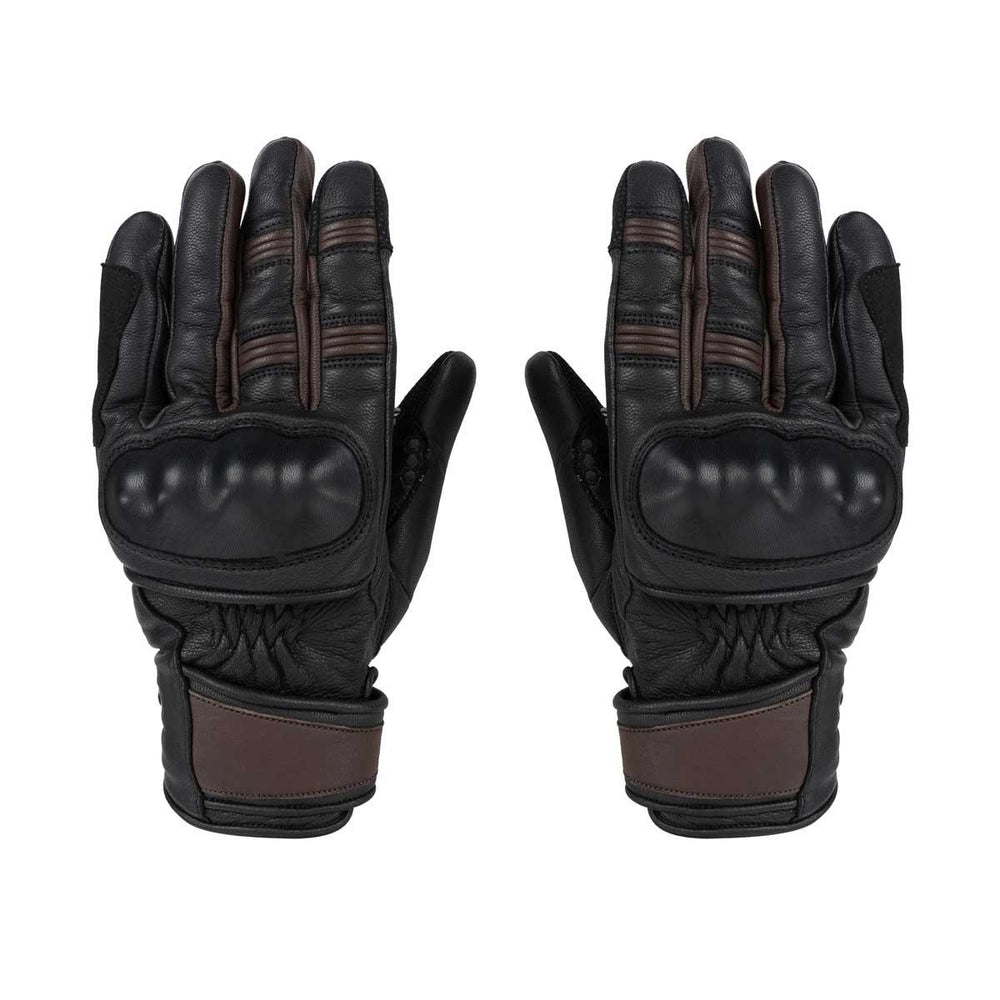 Spada Bennett CE Ladies Leather Motorcycle Gloves - Chocolate Brown