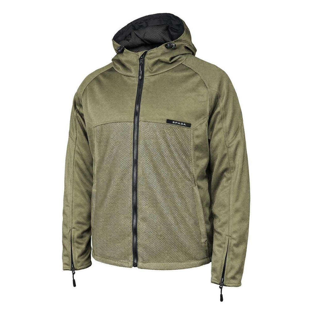 Spada Hooded Air Motorcycle Jacket - Olive Green