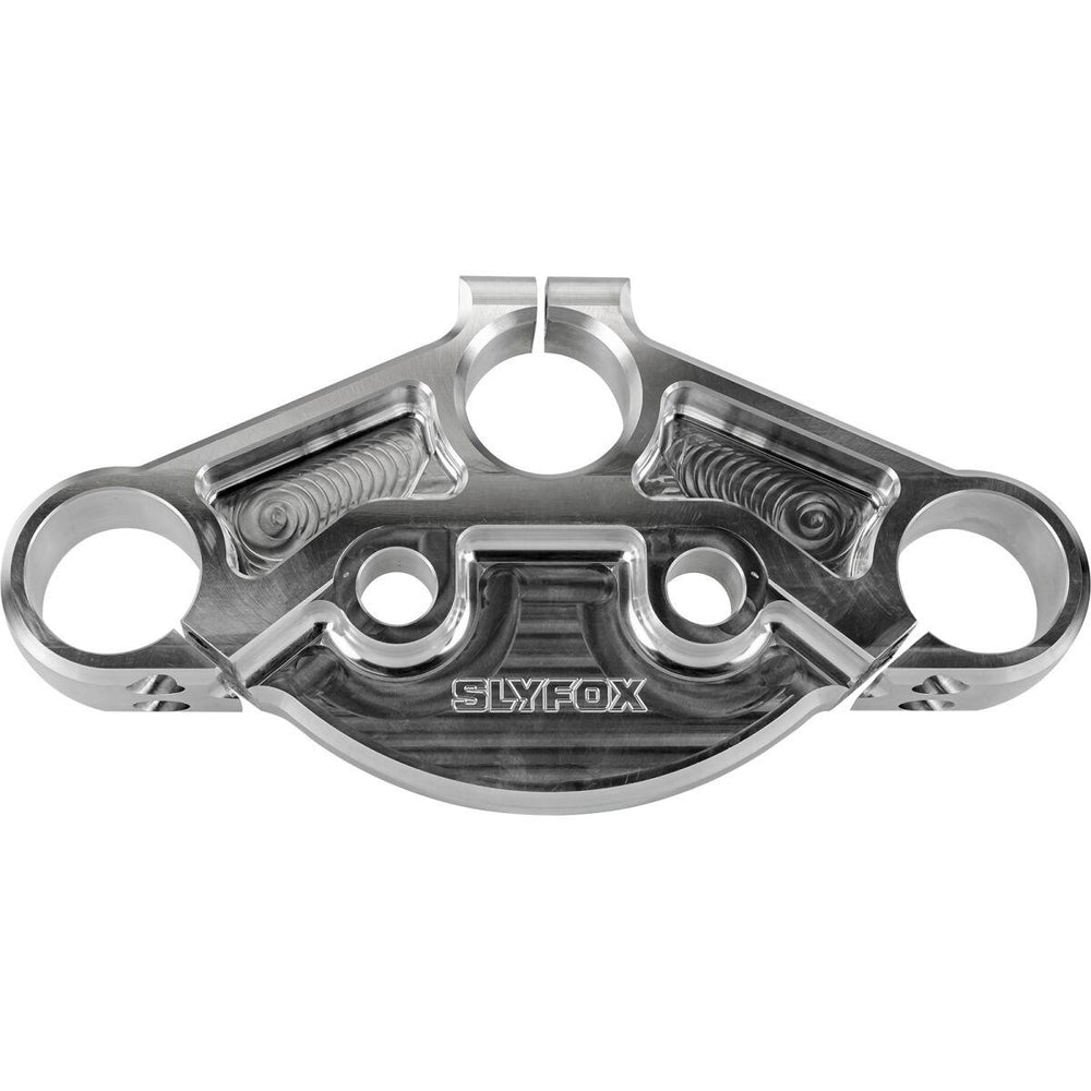 Slyfox 49mm Triple Clamps For Harley Davidson FLHFB 1868 ABS 2023 Upper - Raw
