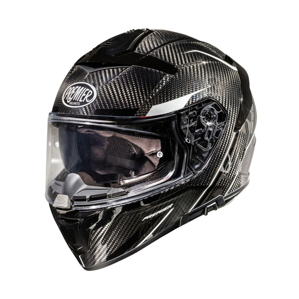 Premier Devil Carbon ST8 Helmet - Black/White