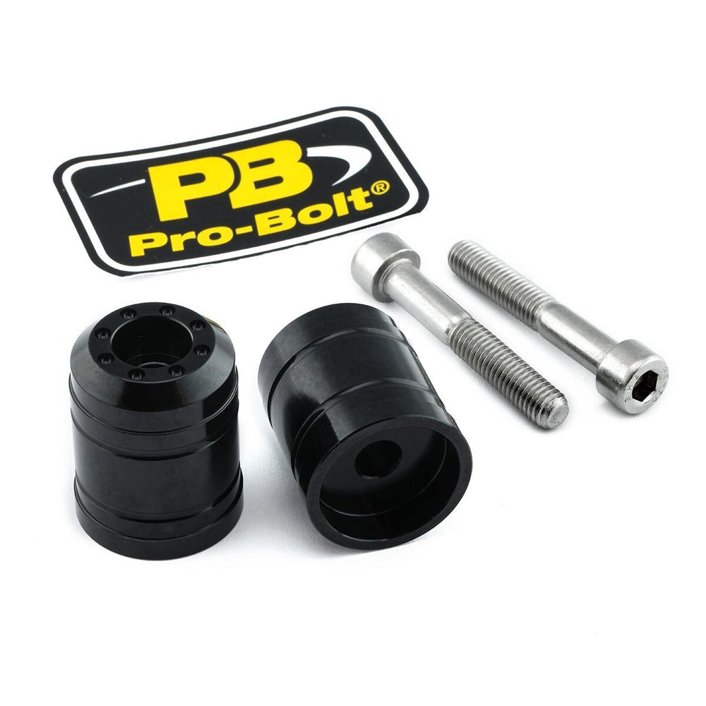 Pro Bolt Aluminium Bar Ends For Kawasaki EX250 R 2008-2012 - Black