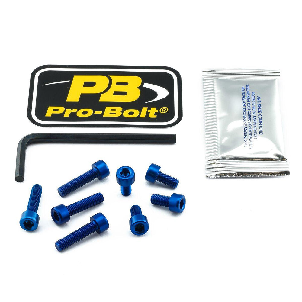 Pro Bolt Aluminium Fuel Cap Kit For Suzuki DL 1000 2002-2009 - Blue