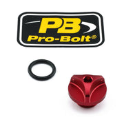 Pro Bolt Aluminium Oil Filler Caps For Suzuki AN 650 2006-2009 - Red