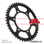JT Steel Sprocket For Yamaha FZ-07 700 2015-2017 Rear 47T - Black