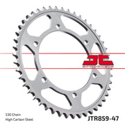 JT Sprocket For Yamaha FJ 1100 1984-1985 Rear Black 47T