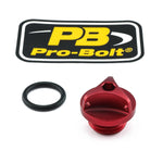 Pro Bolt Aluminium Oil Filler Caps For Ducati 848 2008-2010 - Red