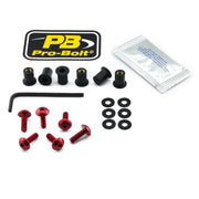 Pro Bolt Aluminium Screen Bolt Kit For KTM Adventure 900 2006-2010 - Red