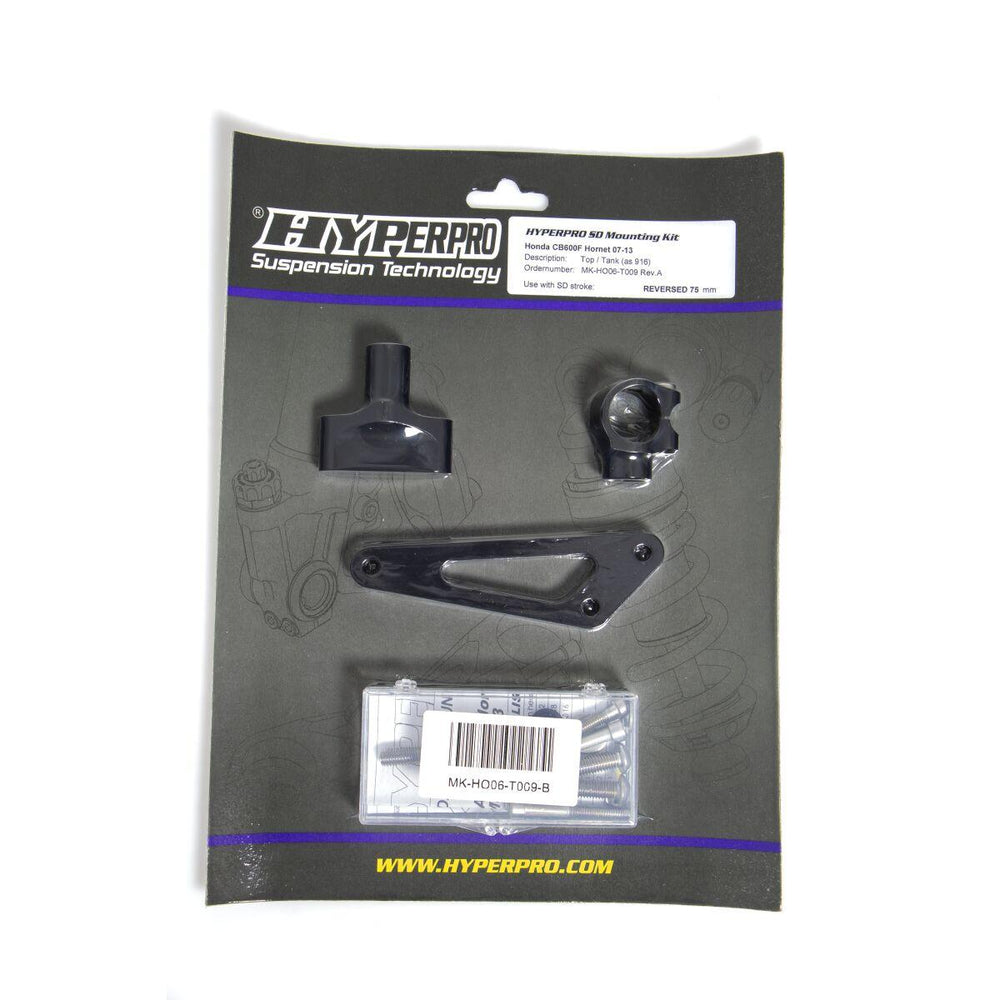 Hyperpro Steering Damper Mounting Kit For Honda CB600F 2007-2013 - Black