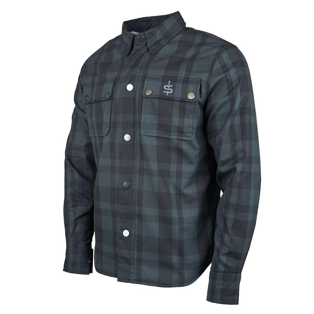 Spada Ember CE Approved Armoured Motorcycle Shirt - Black/Grey