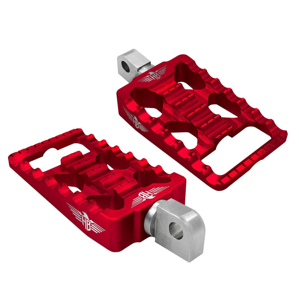 Heinz Bikes Foot Pegs For Harley Davidson FLDE1750 2018-2020 Rear - Red