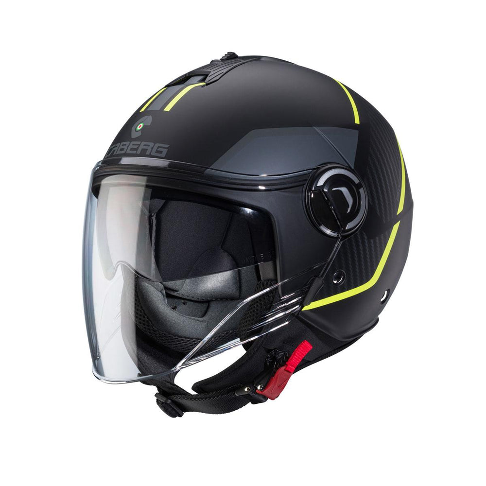 Caberg Riviera V4X Geo Matt Black Yellow Anthracite Helmet