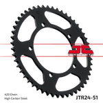 JT Steel Sprocket For Yamaha DT 50 RSM 2002 Rear 51T