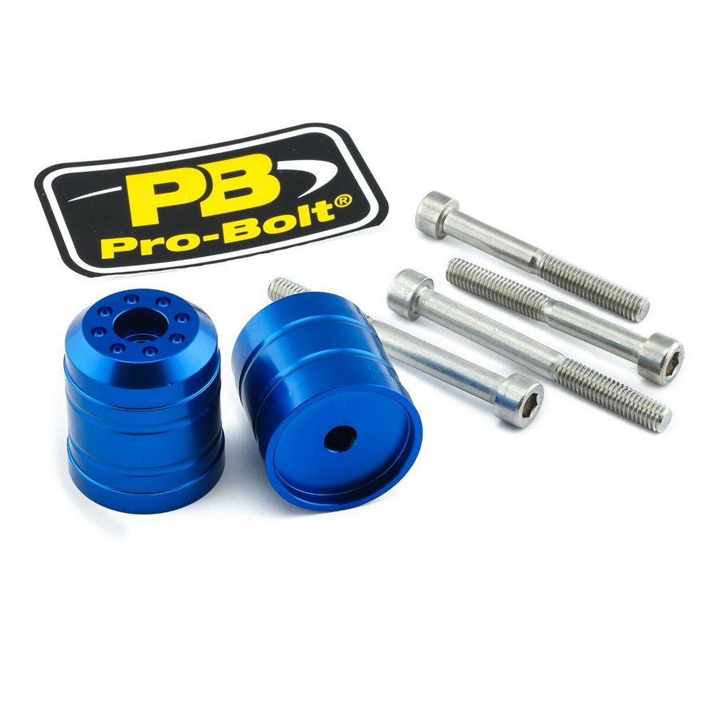 Pro Bolt Aluminium Bar Ends For Aprilia Caponord 1200 ABS 2013-2016 - Blue