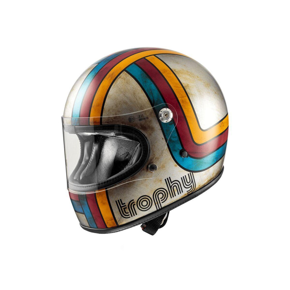 Premier Trophy Platinum Edition Helmet - Blue/Grey/Red/Yellow