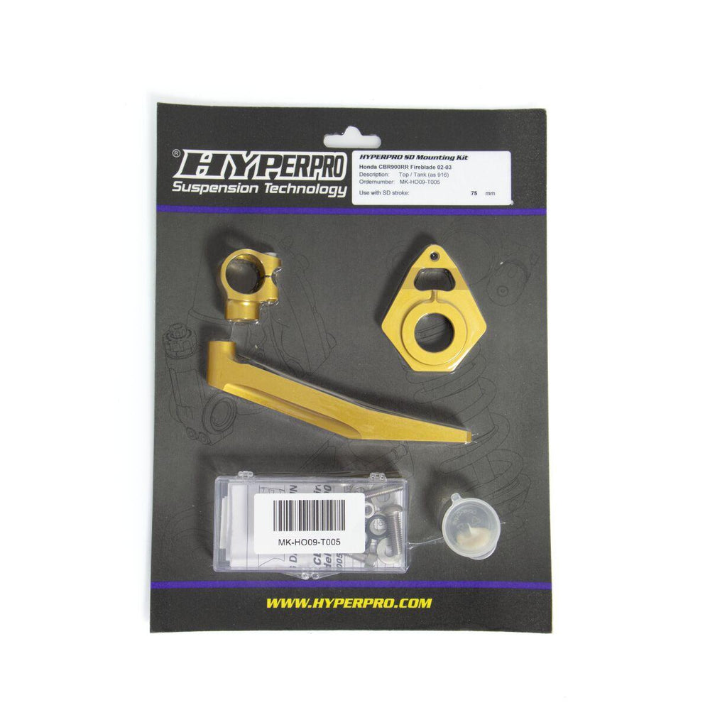 Hyperpro Steering Damper Mounting Kit For Honda CBR 954 RR 2002-2003 - Gold