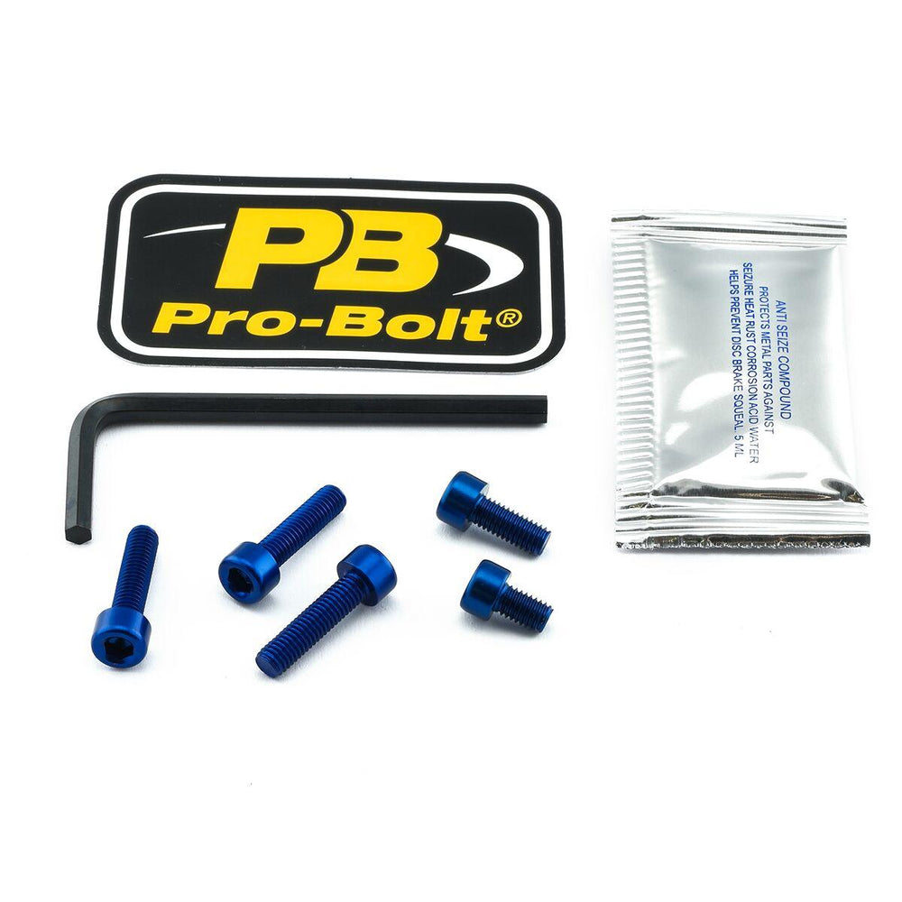 Pro Bolt Aluminium Fuel Cap Kit For Suzuki GSF 1200 2006 - Blue