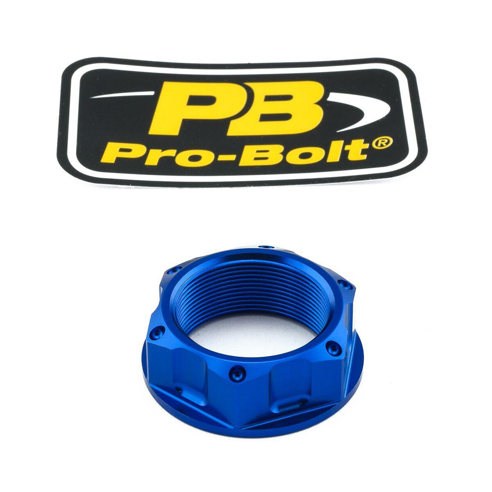 Pro Bolt Aluminium Top Yoke Nut For Yamaha FJR 1300 2001-2005 - Blue