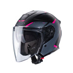 Caberg Flyon 2 Boss Matt Black Grey Fuchsia Helmet