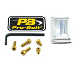 Pro Bolt Aluminium Fuel Cap Kit For Kawasaki ER-6F 650 2012-2016 - Gold