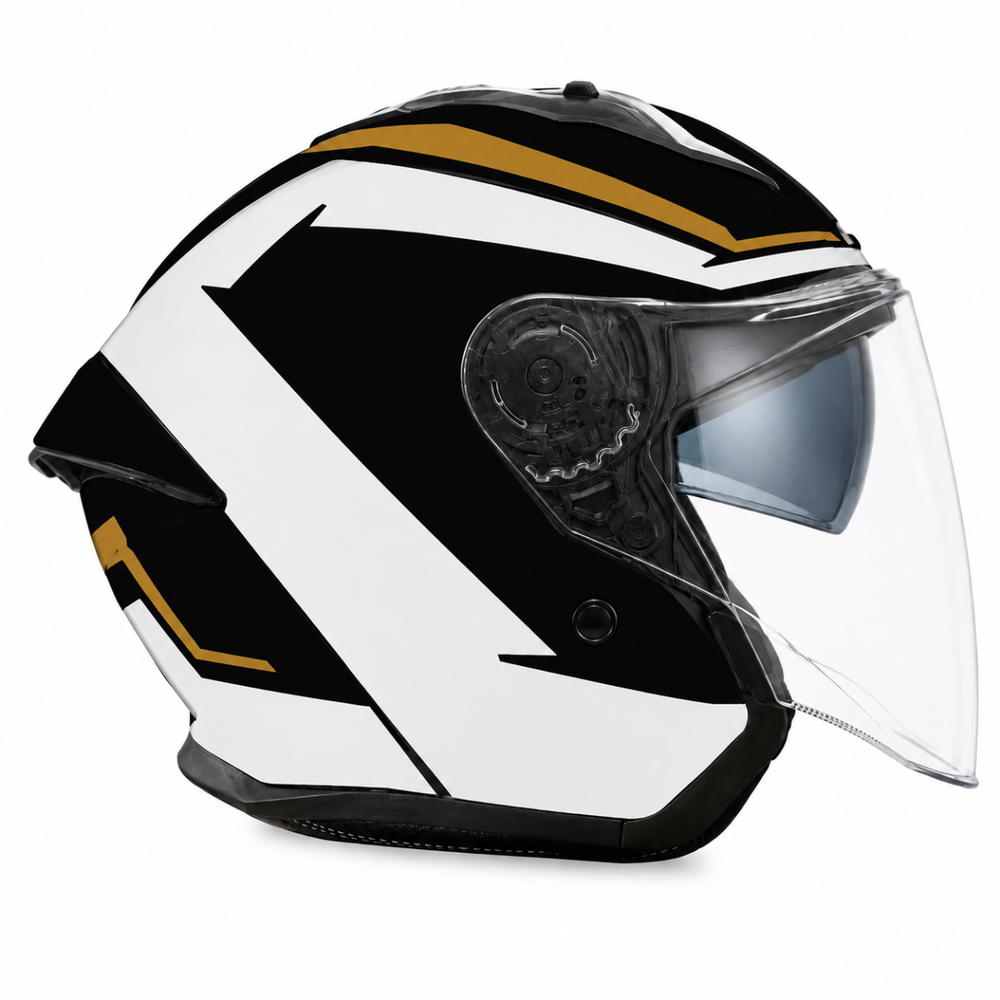 Spada Aura Kalon Open Face Motorcycle Helmet With Visor - Black/Bronze