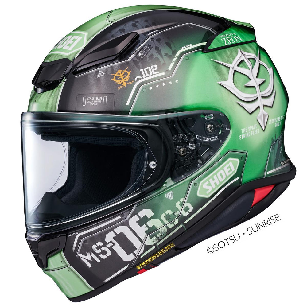 Shoei NXR2 MS-06C-6 Zaku II TC-4 Full Face Motorcycle Helmet