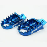 Scar Evolution Racing Foot Pegss For Kawasaki KX 65 2024-2026 - Blue