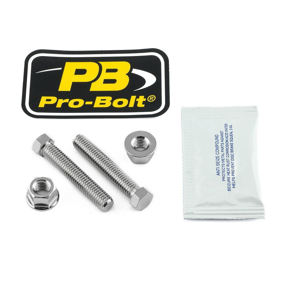 Pro Bolt Stainless Steel Axle/Chain Adjusters Nut & Bolt Set For Aprilia Caponord 1200 ABS 2013-2016 Rear