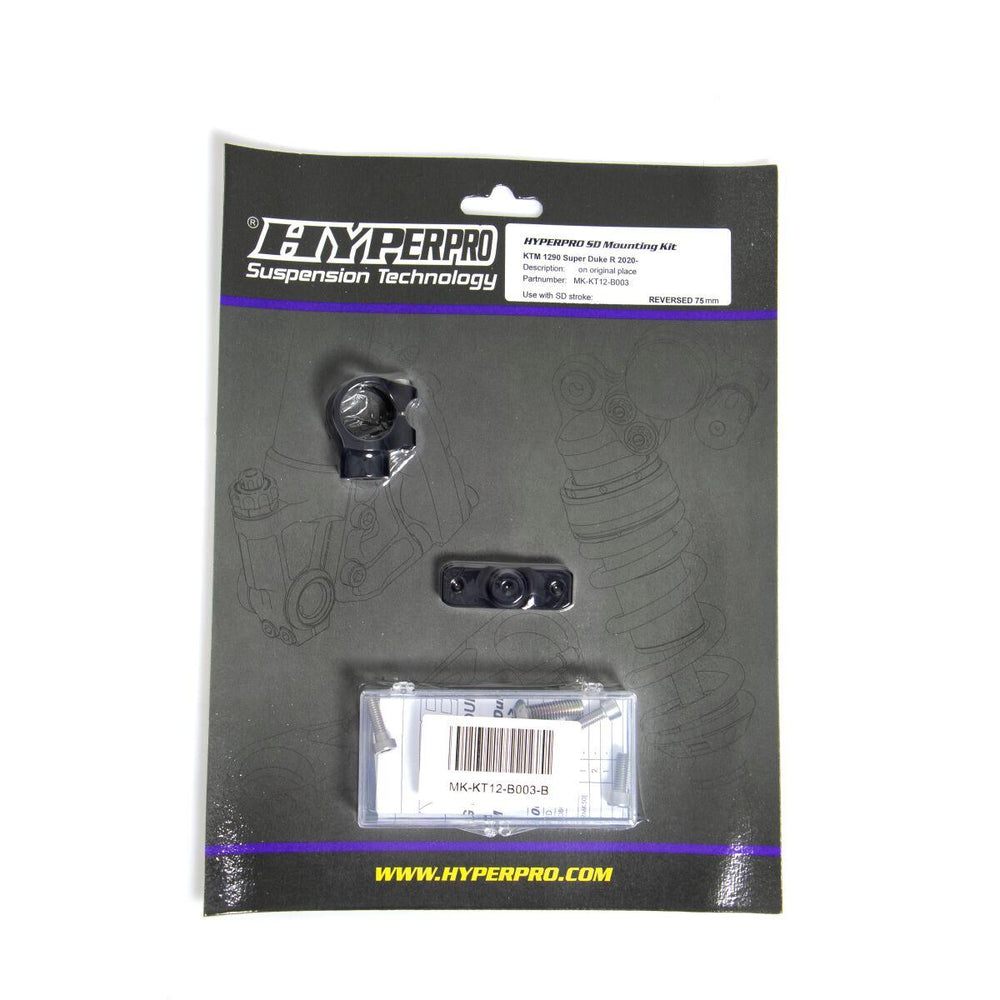 Hyperpro Steering Damper Mounting Kit For KTM  Super Duke 1290 R 2020-2021 - Black