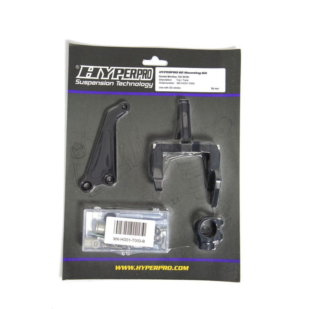 Hyperpro Steering Damper Mounting Kit For Honda Z 125 2018-2022 - Black