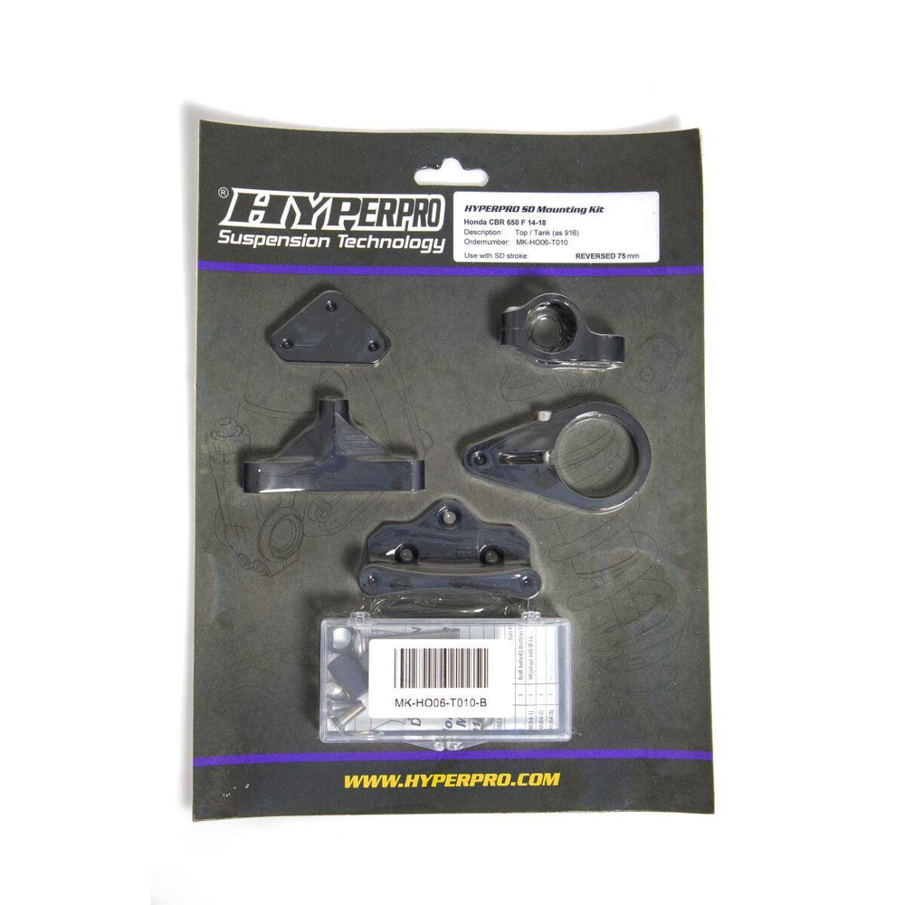 Hyperpro Steering Damper Mounting Kit For Honda CB 650 F 2014-2018 - Black