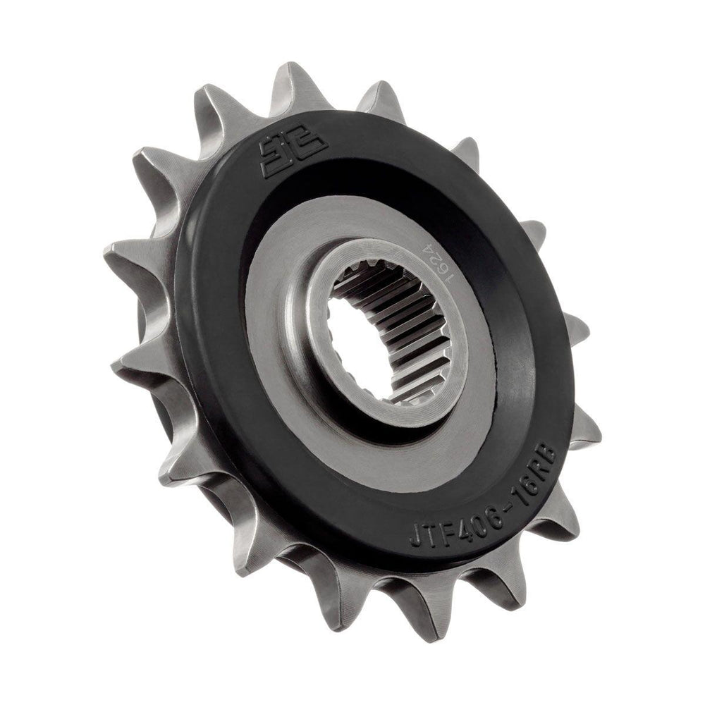 JT Front Rubber Cushioned Sprocket For BMW G 310 GS ABS Front Black/Raw 16T