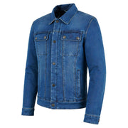 Spada Tura Trucker Men's Motorcycle Jacket - Washed Blue