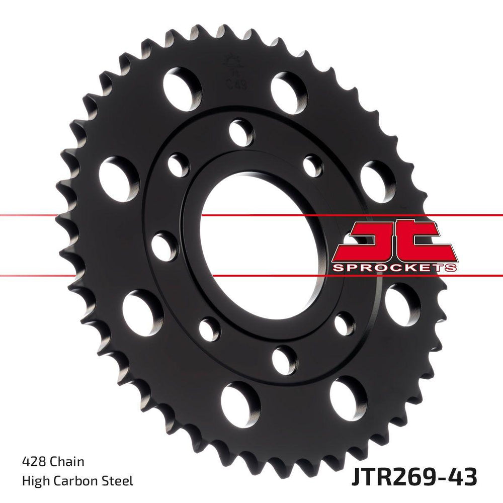 JT Sprocket For Daelim Altino 100 1995-2003 Rear Black 43T