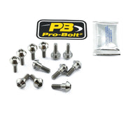 Pro Bolt Titanium Brake Disc Mounting Bolt Kit For Yamaha FJR 1300 ABS 2013-2015 - Silver/Unfinished