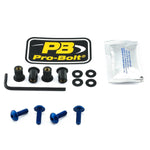 Pro Bolt Aluminium Screen Bolt Kit For Mv Agusta Brutale 800 ABS 2015-2022 - Blue