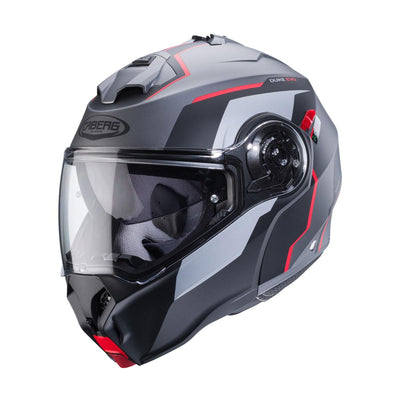 Caberg Duke Evo Move Matt Gun Metal Black Red Helmet