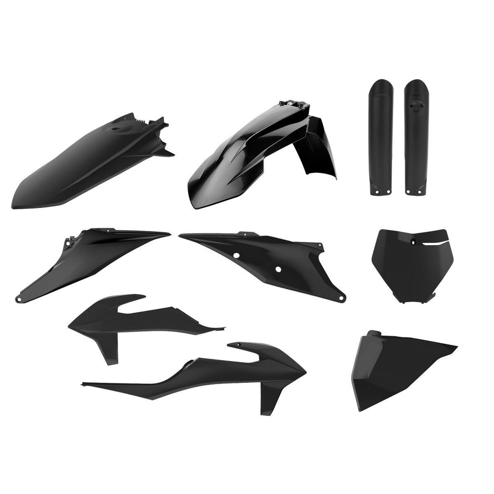 Polisport Full Plastics Kit For KTM SX125 2019-2022 - Black